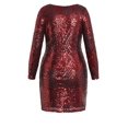thumbnail image 2 of City Chic Women's Plus Size Bright Lights Long Sleeve Dress, 2 of 5