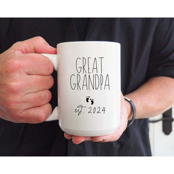 Great Grandpa Mug, Pregnancy Announcement Gift for Great Grandpa, New Great Grandfather Keepsake, Unique Personalized Mug for Him, Special Gift Idea