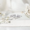 thumbnail image 4 of Rosec Jewels Lab Grown Diamond Princess Cut Engagement Ring (1.25 Carat) - Diamond Solitaire Ring - EF-VS Grade - with Jewelry Box, 14K White Gold, US 6.00, 4 of 9