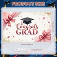 thumbnail image 2 of Vibrant Tropical Graduation Banner Flamingo Pattern Display Floral Decor Hawaiian Backdrop for Luau Graduation Party Summer Graduation Indoor Photo Shoot, 2 of 3