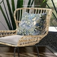 thumbnail image 6 of Flying Floral Paisley Indoor/Outdoor Pillow with Removable Cover in Gray Green Beige 20x20, 6 of 7