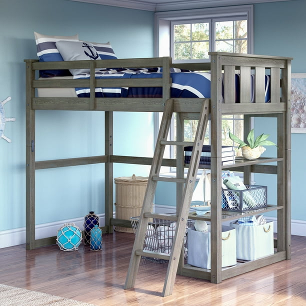 Gardens Kane Twin Loft Bed Gray, Better Homes And Gardens Bunk Bed Weight Limit