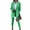 Green, variant on comerut 2 Pcs/Set Women Blazer Pants Set Solid Color Turn-down Collar Anti-wrinkle Formal Loose Warm High Waist Pockets Coat Pants Suit for Work