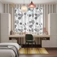 thumbnail image 6 of Curtains 63 Inch Length 2 Panels, Coastal Grey Grommets Window Treatment Curtain, Retro Ocean Coral Shell Starfish Seahorse Thermal Curtains Drapes for Living Room/Bathroom, 6 of 9