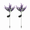 2 Pcs Lavender, variant on Lavender Solar Garden Lights, Outdoor Waterproof Artificial Flowers, Solar Powered Yard Pathway Patio Lawn Decor, Halloween Thanksgiving Gifts
