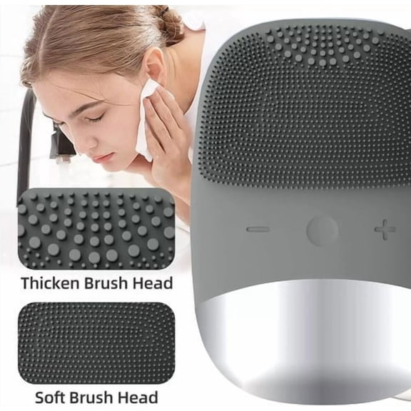 Silicone Rechargeable Electric Face Cleansing Brush Skin Massager Waterproof