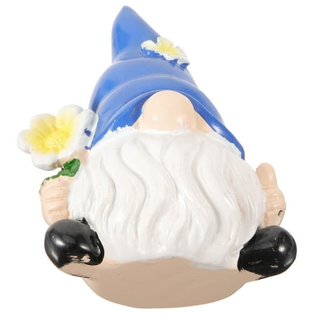 SEWCHICS Garden Gnome Blue Resin 1Pcs 4.3X2.8X2.0In