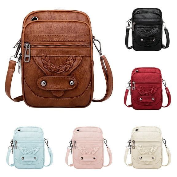 Snoarin Crossbody Bags for Women Trendy Women Soft Leather Shoulder Handbag Multi Pocket Crossbody Bag Ladies Purses Fashion Tote Top Handle Satchel Beach Bag on Clearance