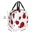 thumbnail image 2 of Picia Fly Flying Ladybug Printed Lunch box Lunch bag for Men Women Large Capacity Lunchbox Reusable Lunch Bags Insulated Lunch Bag Lunch Box Cooler, 2 of 6