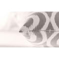 thumbnail image 4 of TreeWool (Pack of 2) Ogee Ikat Accent Decorative Cotton Throw Pillow Covers (22 x 22 Inches, Sleet Gray), 4 of 6