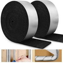 2 Rolls Pipe Insulation Wrap 2" Wide X 32.8 ft Outdoor Foam And Foil Pipe Wrap Insulation Tape Self Adhesive for Winter Freeze Protection Insulation Wrap for Cold Hot Water Pipes