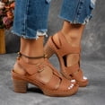 thumbnail image 2 of Mepaouo Orthopedic Wide Sandals for Women 2025 Strappy Arch Support Flat Wedge Walking Slip on Shoes, 2 of 8