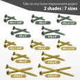 thumbnail image 3 of Tornillos para terrazas de madera GRRRGOOO #9, 6,35 cm, verdes, 100 unidades, 3 of 7