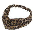 thumbnail image 4 of Unique Bargains 1 Pc Fashion Leopard Pattern Cross Elastic Hairband for Women Coffee, 4 of 6