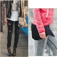 thumbnail image 4 of CAROOTU Rallonges de Chemise Ajustables Superposition Faux Hauts Ourlet Bas avec Bande Élastique Mini Jupe, 4 of 7
