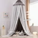 thumbnail image 5 of Dosel de Cama Hommi Lovvi Doble Capa con Luces Estrelladas - Gris, 5 of 7