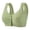 Green, variant on Njagoc3 Wireless Bras for Women Plus Size Front Button Wide Straps Seamless Comfortable Everyday Daily Bra