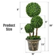 thumbnail image 7 of Topbuy 30" Topiary Three Ball Indoor and Outdoor Artificial Tree, 7 of 7