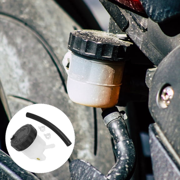 GOOHOCHY Oil Reservoir Bottle Brake Master Cylinder Motorcycle Pump White