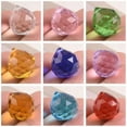 thumbnail image 3 of U8MO 22x20mm Crystal Glass Ball Faceted Teardrop Chandeliers Prism Loose Bead Pendant-Gold Yellow, 3 of 4