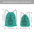 thumbnail image 4 of XMXT Waterproof Gym Bag, Wine Bottle Creative Print Drawstring Backpack for Men, s Green, 4 of 8