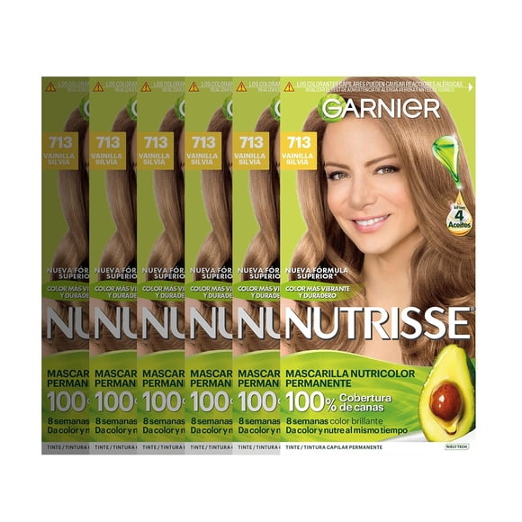 Tinte Garnier Nutrisse Vainilla Silvia 6 Pack