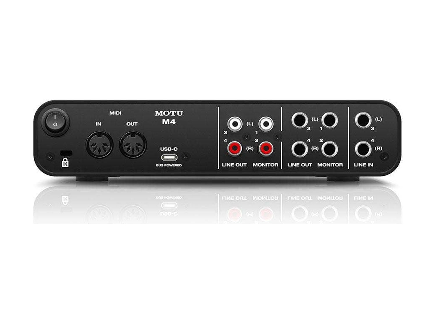 MOTU M4 USB-C MIDI Audio Interface for Mac, Windows, and iOS