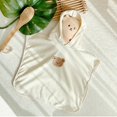 thumbnail image 4 of Toalla de baño de estilo coreano para bebé, Poncho con capucha, toalla de playa de microfibra absorbente suave, capa para niños, bata de baño para recién nacido, manta, 4 of 4