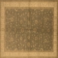thumbnail image 1 of Ahgly Company Indoor Square Oriental Brown Industrial Area Rugs, 4' Square, 1 of 4