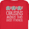 thumbnail image 4 of Inktastic Cousins Make the Best Friends Boys or Girls Long Sleeve Toddler T-Shirt, 4 of 5