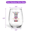thumbnail image 5 of Kinda Busy Being Kindergarten Teacher and Persian Mom 15oz Stemless Wine Glass Mug Cat Lover Kitten Owner Gifts Wine Glasses Cup - 02005, 5 of 5