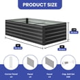 thumbnail image 6 of ModFusion 6x3x1.5 Ft. Planter Box Kit, Metal Galvanized, Reinforcement Support Bar Rod, Corner Panel Protection, Outdoor Raised Garden Bed, Black, 6 of 10