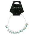 thumbnail image 2 of Mi Amore Ankle Bracelet With Blue Rhinestone Accented Charms Silver-Tone, 2 of 2