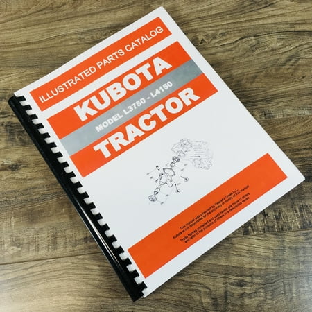 Kubota L3750 L4150 Tractor Parts Assembly Manual Catalog Exploded Views Numbers