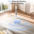 thumbnail image 3 of 42 Inch Tower Fan for Bedroom,90°Oscillating Tower Fan with Remote Control,LED Display Standing Floor Fan that Blow Cold Air for Indoors with 6 Speeds,4 Modes and 24-Hour Timer - White, 3 of 9
