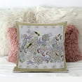 thumbnail image 3 of Amrita Sen Designs CAPL721BrCDS-ZP-26x26 26 x 26 in. Honeybee on Flower Broadcloth Indoor & Outdoor Zippered Pillow - Purple & Brown, 3 of 4