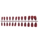 thumbnail image 3 of Puntas de uñas BuyWeek 24 piezas de uñas postizas artificiales color puro, 3 of 10