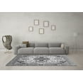 thumbnail image 3 of Ahgly Company Indoor Square Abstract Gray Modern Area Rugs, 3' Square, 3 of 4