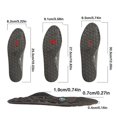 thumbnail image 3 of 1 Pair Magnetic Insoles Orthopedic Insoles Massage Insoles Acupressures Insoles for Men and Women Foot Health Care black red, 3 of 5