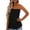 Black, variant on Women's Floral Bandeau Top Strapless Sleeveless Casual Crop Top for Summer Vacation Beach Cover Up Blouse