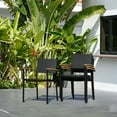 thumbnail image 6 of Amazonia Amoise Teak Finish & Aluminum 9 Pieces Extendable Rectangular Patio Dining Set, seating capacity:8, 6 of 14