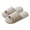 Beige, variant on CHUMUD Women's Plush Slip-On Slippers Open Toe Thick Warm Corduroy Cozy Fluffy Fuzzy Simple Indoor Bedroom