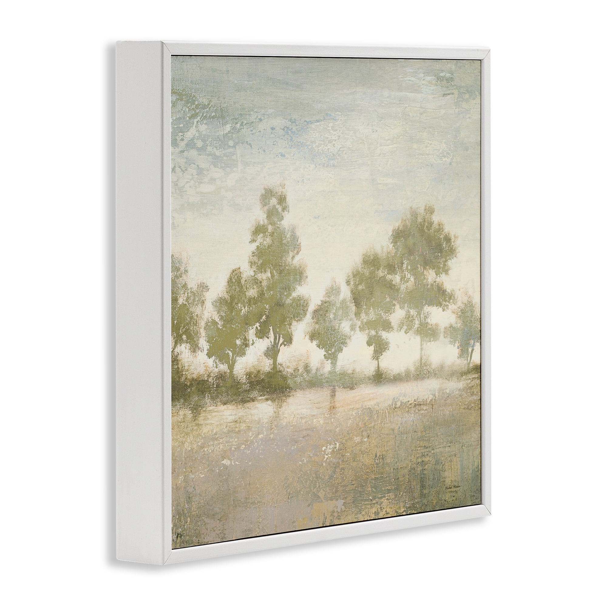 Stupell Industries Forest Light Landscape White Framed Giclee Art, design by Michael Marcon