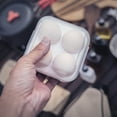 thumbnail image 4 of Caja de huevos portátil para acampada al aire libre, de cuatro compartimentos, bandeja de plástico para huevos, resistente a golpes y caídas, 4 of 4
