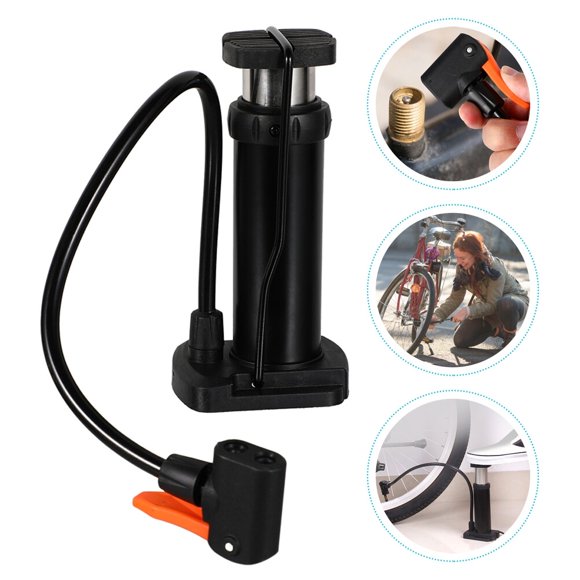 UPGRATOR Inflador Pie Color Negro Aluminio Para Uso En Y Viajes
