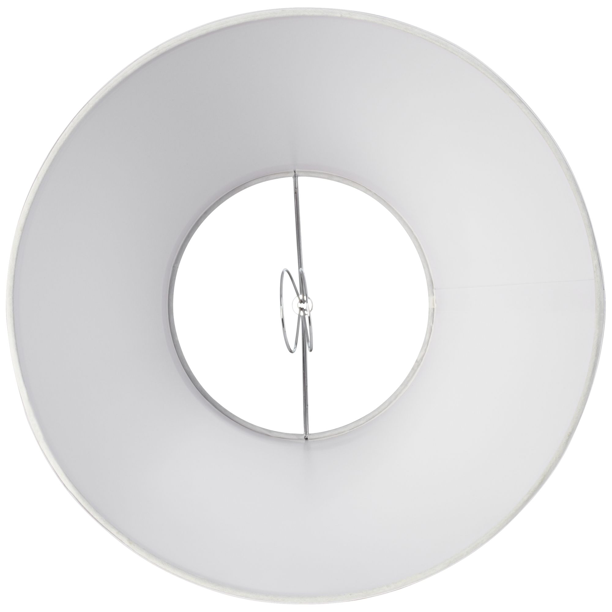 Springcrest Set of 2 Empire Lamp Shades White Small 6" Top x 12" Bottom x 8" High x 8.5" Slant Clip-On Harp and Finial Fitting