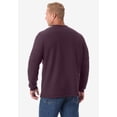 thumbnail image 2 of KingSize Men's Big & Tall Bonded Sherpa Waffle Henley, 2 of 4