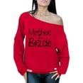 thumbnail image 1 of Awkward Styles Women's Mother Of The Bride Cool Graphic Off Shoulder Tops Oversized Sweatshirt Party Bridal Shower Gift, 1 of 4