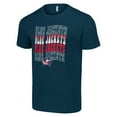 thumbnail image 2 of Men's Starter Navy Columbus Blue Jackets Four Team Name Logo T-Shirt, 2 of 3