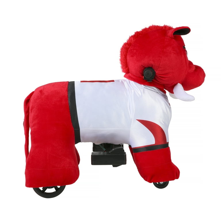 Dynacraft 6V Plush Ride-On Toy with Team Bus - Alabama, Arkansas